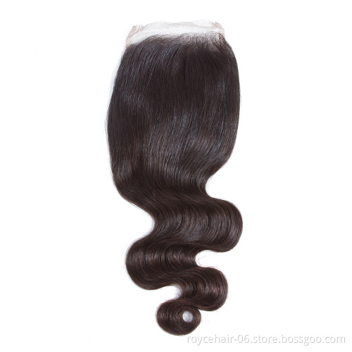 New Arrival Lace Closure With Baby Hair Piece,Hair Bundles With Closure Available, Brazilian Hair Closure